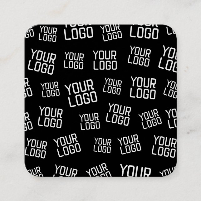 Your Design or Business Logo | Random Placement Square Business Card (Front)