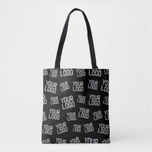 Your Design or Business Logo   Random Placement Tote Bag