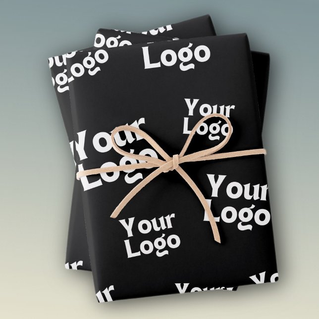 Your Design or Business Logo | Random Placement Wrapping Paper Sheet (Creator Uploaded)