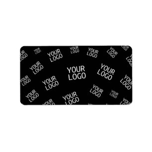 Your Design, Photo or Business Logo Randomly Tiled Label