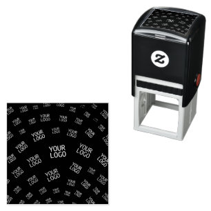 Your Design, Photo or Business Logo Randomly Tiled Self-inking Stamp