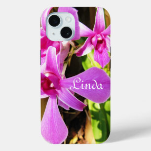 Your Design Pink Orchid iPhone 15 Case