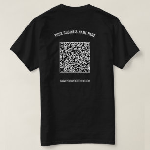 Your Design Promotional QR Code Business T-Shirt