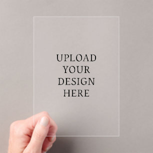 Your Design Upload 5x7 Acrylic Invitations
