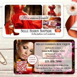 Your Design Women's Fashion Retail Business Card