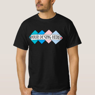 Your Desing Here Black Bella Canvas Mockup men's T-Shirt