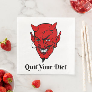 Your Diet Devil Satan Napkin