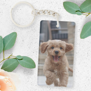 Your Dog   2 Photo Upload Cute Pet Picture Key Ring