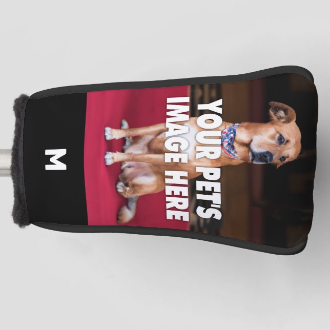 Your Dog Photo Golf Head Cover (Front)