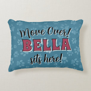 Your Dog's Name Funny Design Accent Pillow