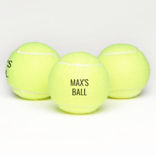 Your dog's name personalised tennis ball