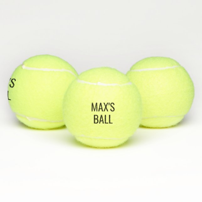 Your dog's name personalised tennis ball (Multi)