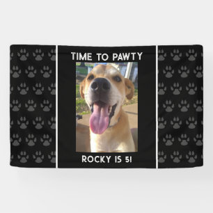 Your Dogs Photo Birthday Party Personalised Banner
