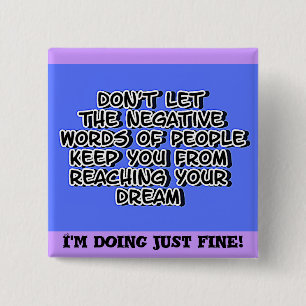 Your Dreams_Button 15 Cm Square Badge