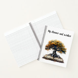 Your Dreams with 'My Wishes' Spiral Notebook