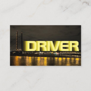 Your driver as taxi driver cabdriver business card