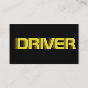 Your driver as taxi driver cabdriver business card