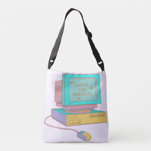 Your Email Is Not Finding Me Well Funny Retro Crossbody Bag