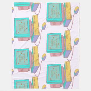 Your Email Is Not Finding Me Well Funny Retro Fleece Blanket
