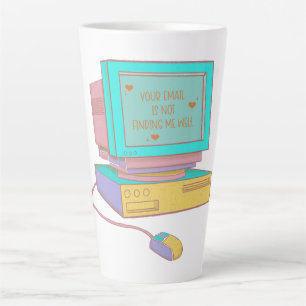 Your Email Is Not Finding Me Well Funny Retro Latte Mug