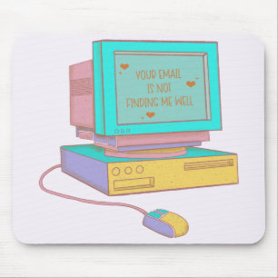 Your Email Is Not Finding Me Well Funny Retro Mouse Mat