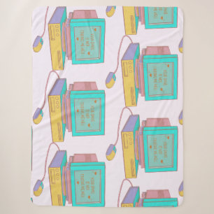 Your Email Is Not Finding Me Well Funny Retro Sherpa Blanket