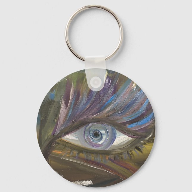 your eye is the mirror of your soul key ring (Front)