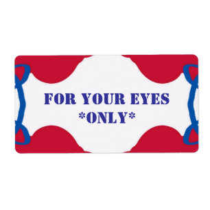 YOUR EYES ONLY label