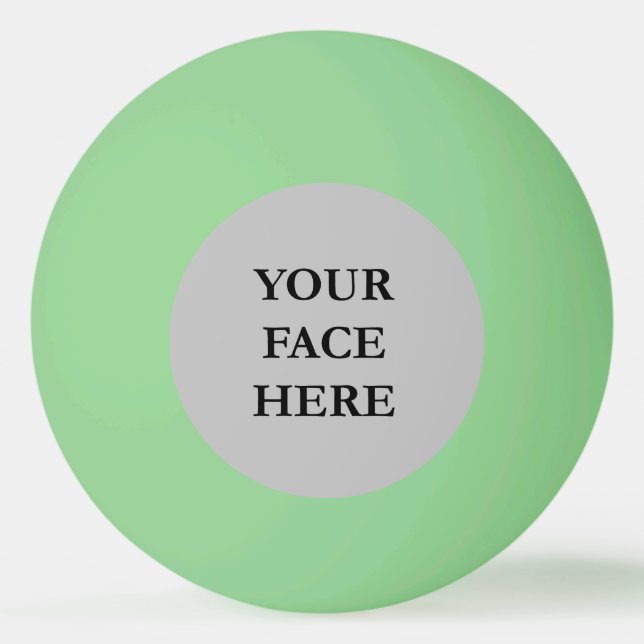 Your Face custom glow in the dark Ping Pong Ball (Front)