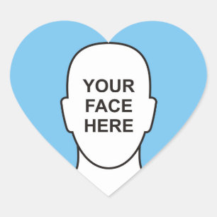 Your Face in Heart Sticker