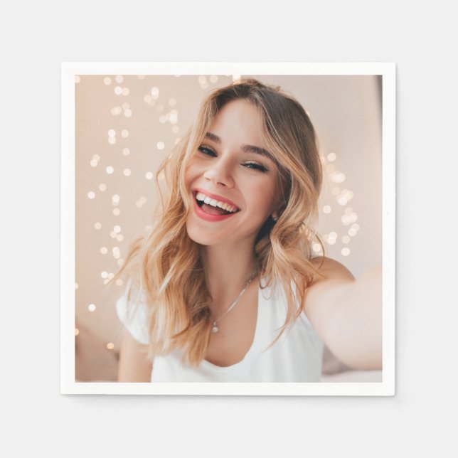 Your face on a birthday napkin (Front)