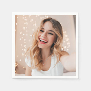 Your face on a birthday  napkin