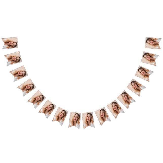 Your face on a birthday personalised bunting  (All)