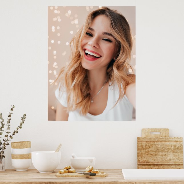 Your face on a birthday personalised poster (Kitchen)