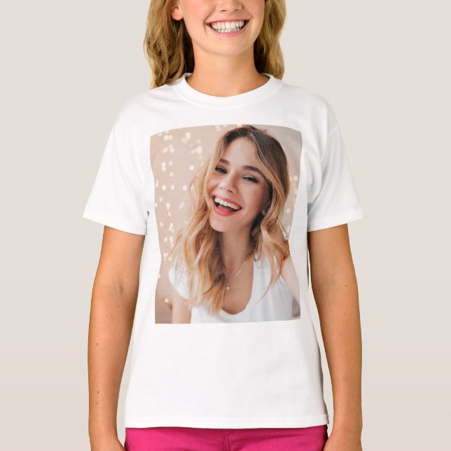 Your face on a birthday personalised T-Shirt (Front)