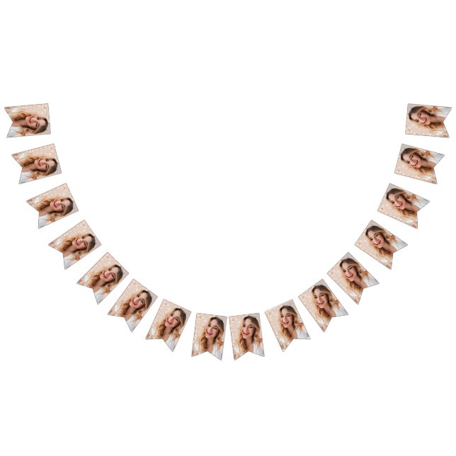 Your face on a personalised welcome home party bunting  (All)