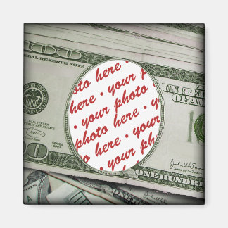 Your Face on the $100 Bill! Add-A-Photo Magnet