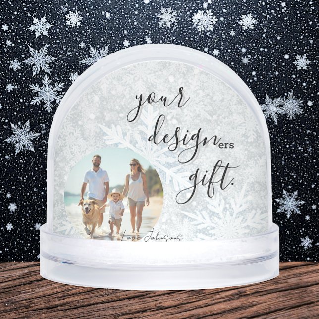 Your Family Design ers, Photo Snow Globe (Designers Snow Globe / Photo / Logo )