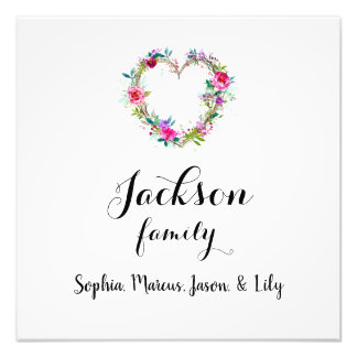 Your family name Photo Enlargement Print