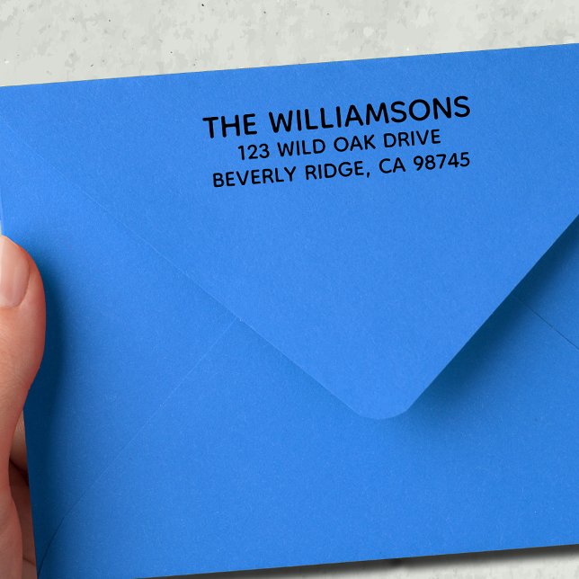 Your Family Name Return Address Rubber Stamp (Creator Uploaded)