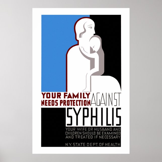 Your Family Needs Protection Against Syphilis Poster (Front)