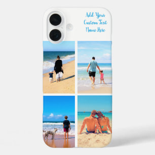 Your Family Photo Collage iPhone Case Custom Text