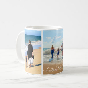 Your Family Photo Collage Mug Gift and Custom Text