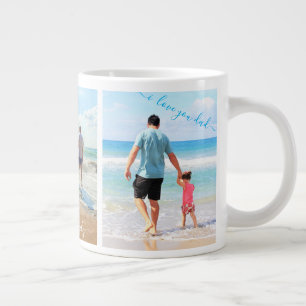 Your Family Photo Collage Mug Gift with Text