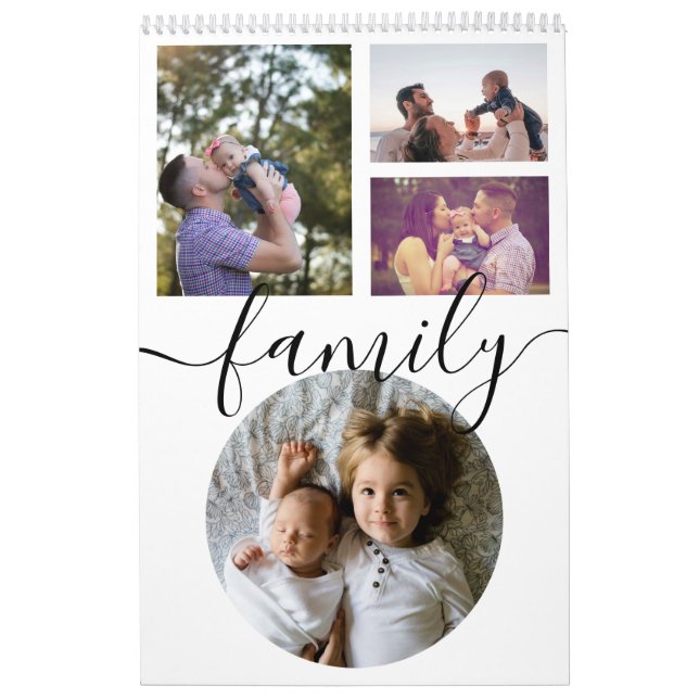 Your Family Photo Month By Month Personalised Calendar (Cover)