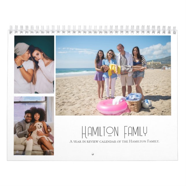 Your Family Photo Month By Month Personalised Calendar (Cover)