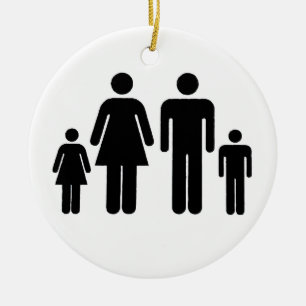 Your Family Photo On A Ceramic Tree Decoration
