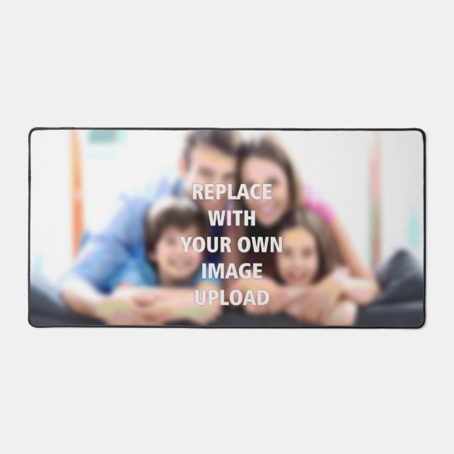 Your Family Photo on a Desk Mat (Front)