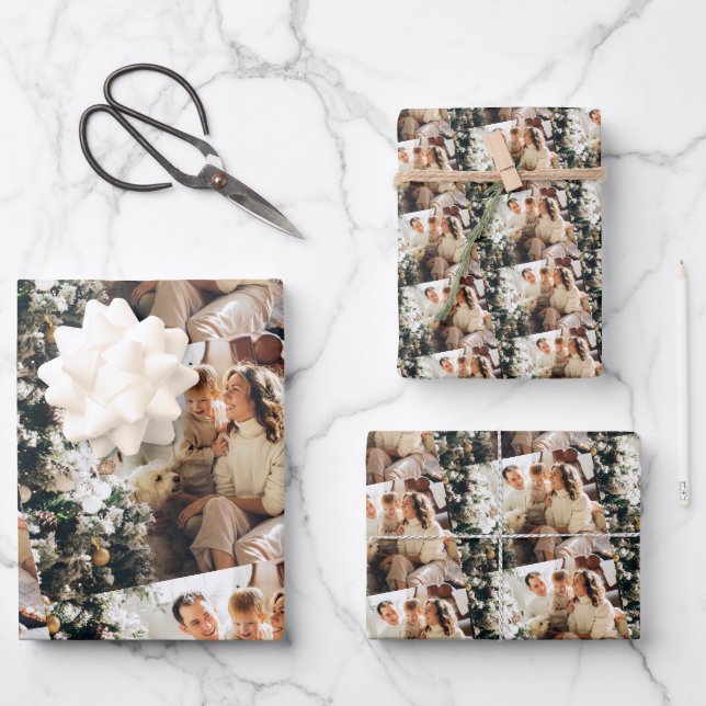 Your Family Photo Wrapping Paper Sheet (Front)