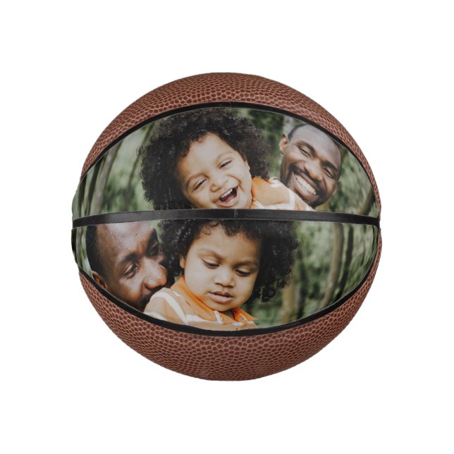 Your Family Photos Personalised Sports Mini Basketball (Front)